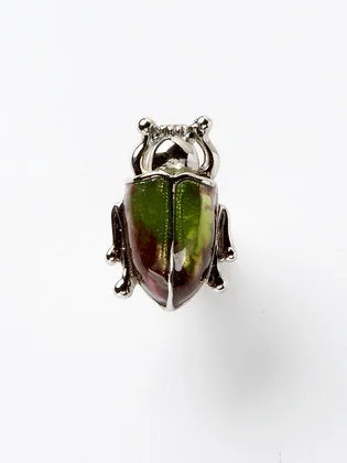 Beetle Nature's Jeweled Sterling Cufflinks