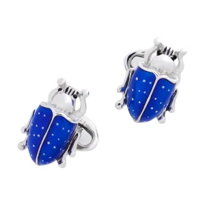 Beetle Spotted Sterling Cufflinks