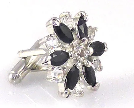 Black Crystal Cufflinks