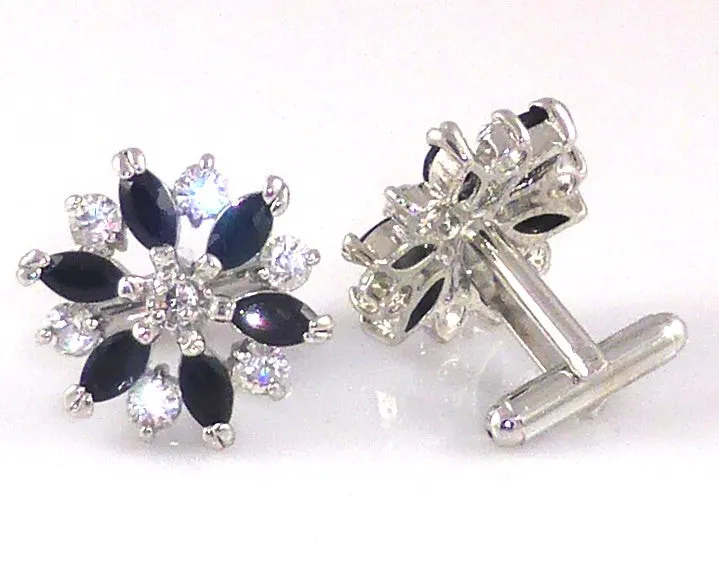 Black Crystal Cufflinks