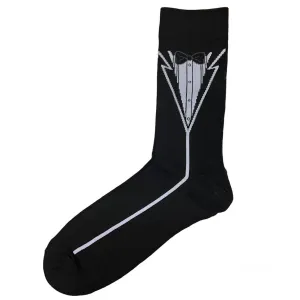 Black Groom And Groomsmen Mens Crew Socks