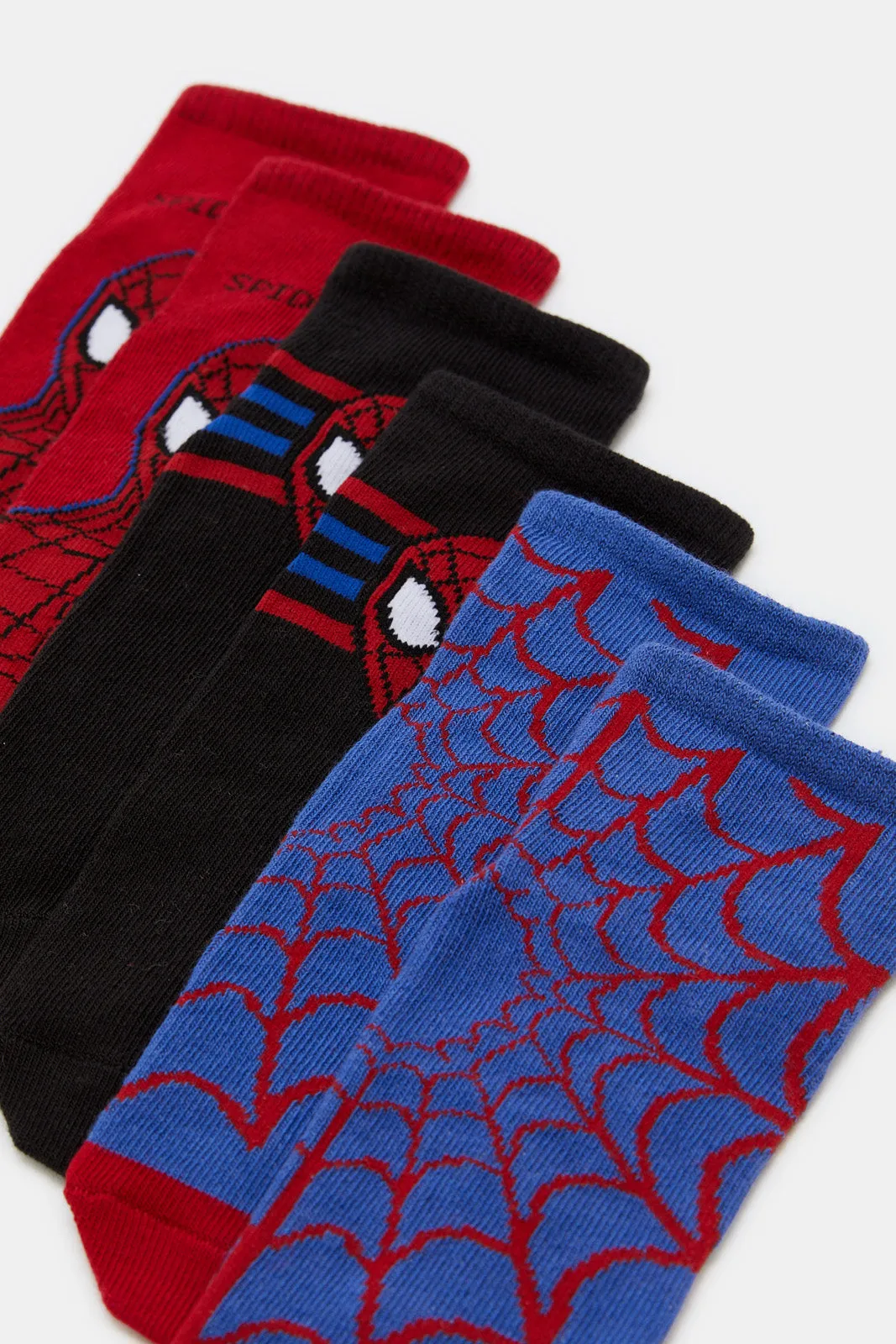 Boys Assorted Spiderman Ankle Socks (3 Pairs)