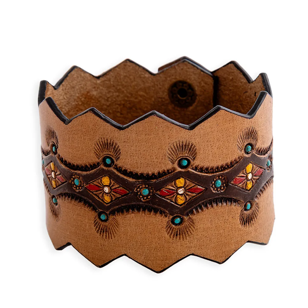 Canyon Crest Leather Cuff Bracelet