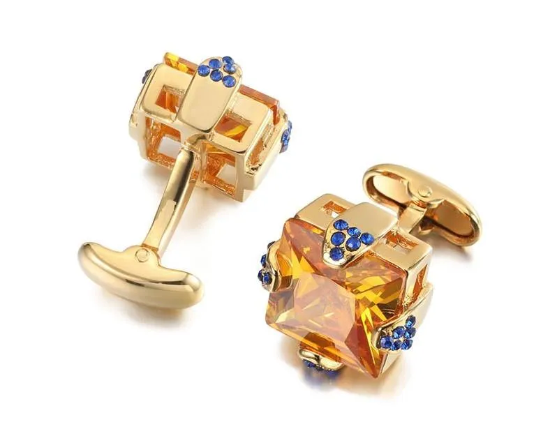 CHAMPAGNE GLASS GOLD CUFFLINKS