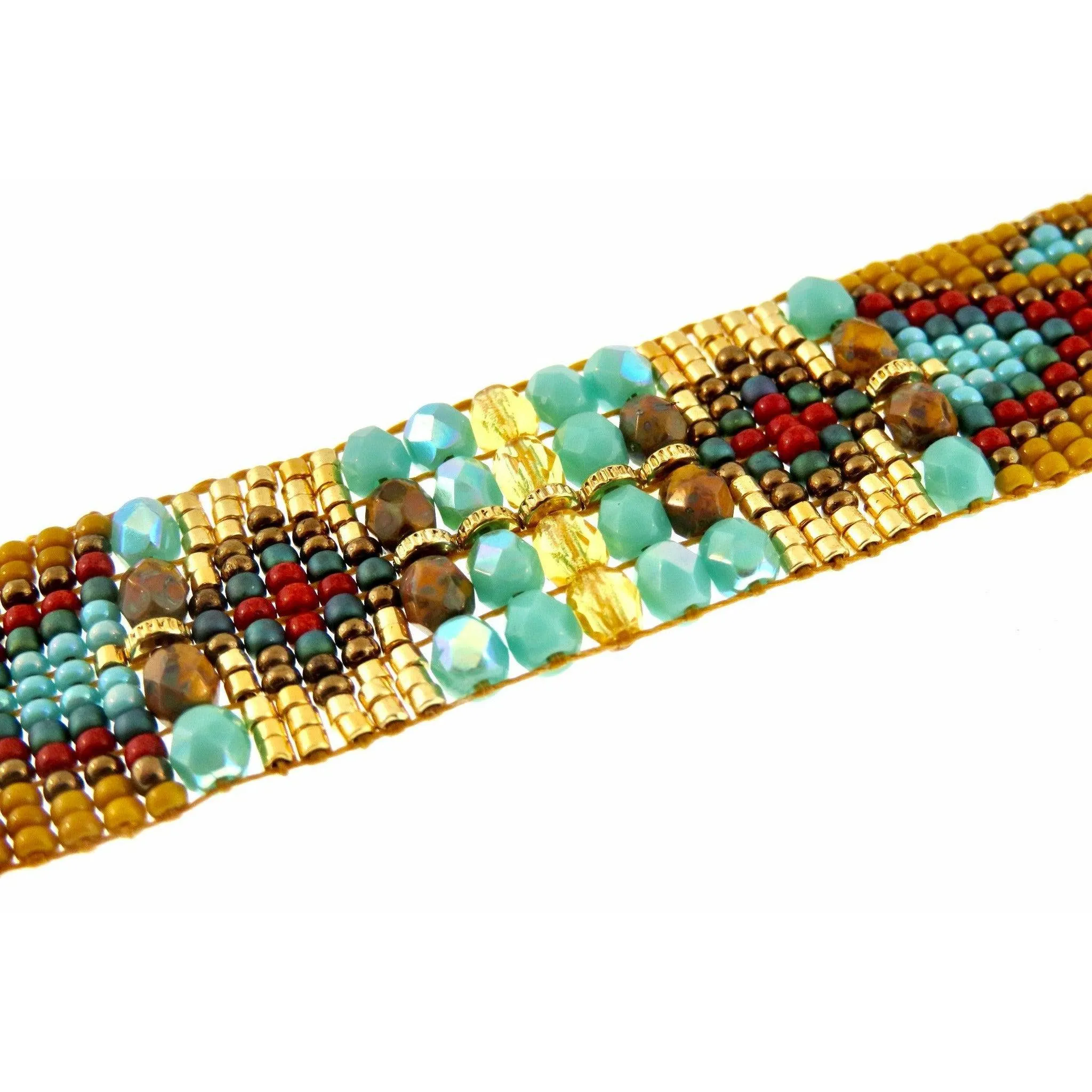 Chili Rose "Mustard Castle "Cowboy Bracelet