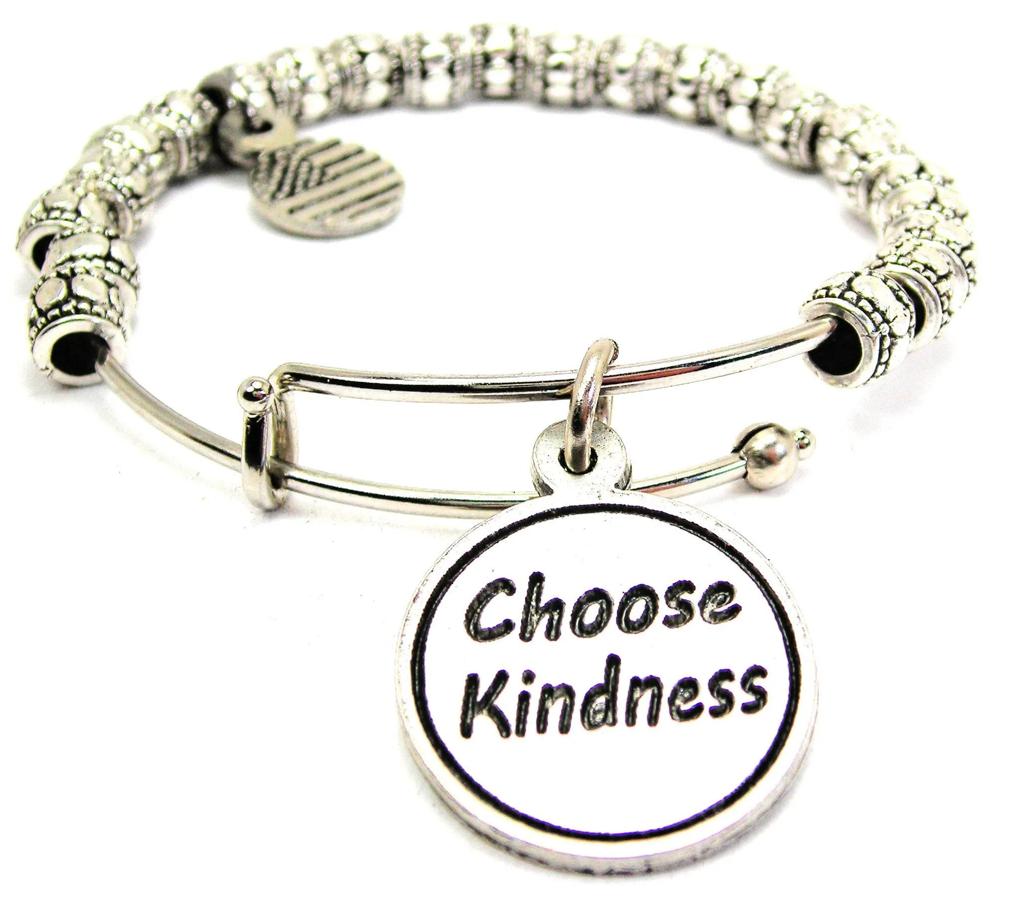 Choose Kindness Metal Beaded Bracelet