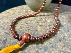 Dark Sandalwood Mala Necklace