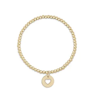 Enewton - Classic Gold 3mm Love Disc Bracelet