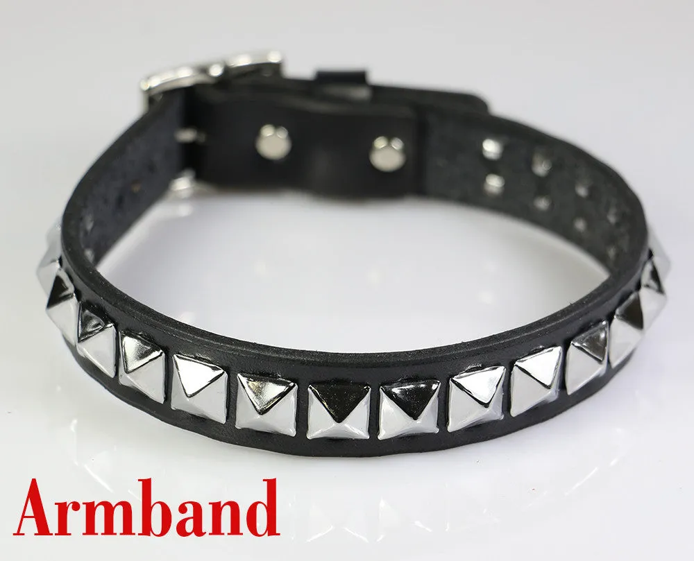 Freddie Mercury Style Studded Leather Armband