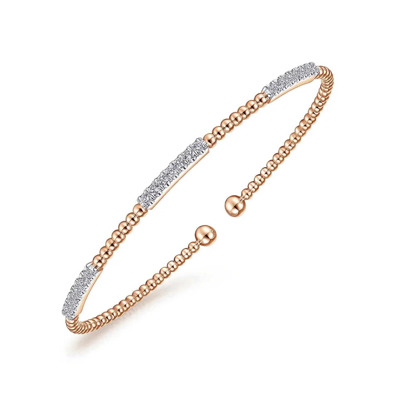 Gabriel & Co. Bujukan Triple Diamond Bar Diamond Bracelet