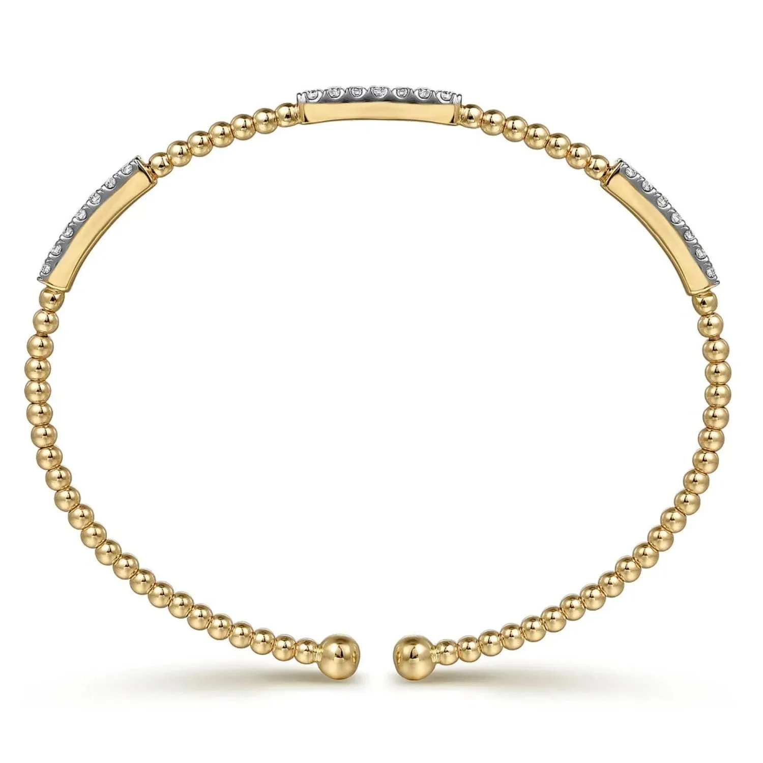 Gabriel & Co. Bujukan Triple Diamond Bar Diamond Bracelet