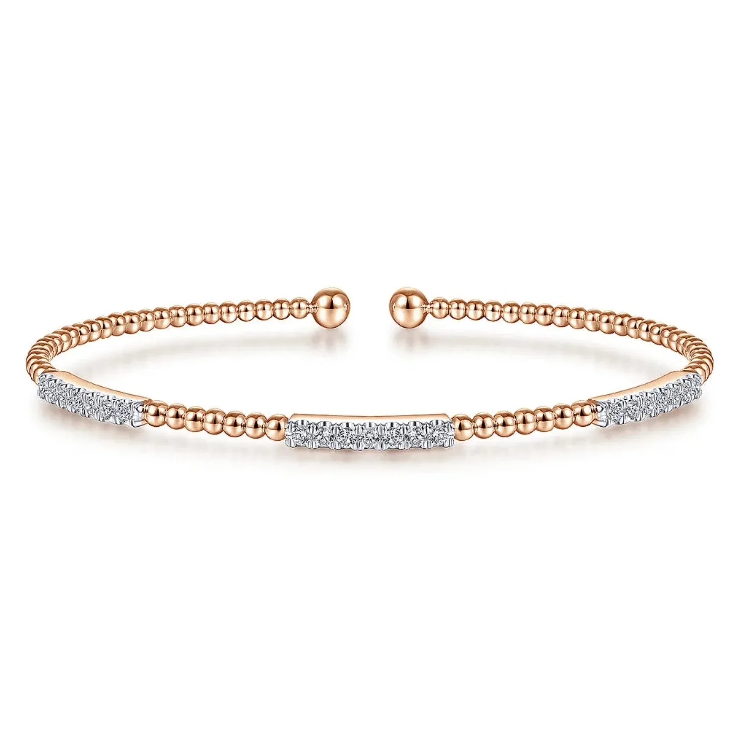 Gabriel & Co. Bujukan Triple Diamond Bar Diamond Bracelet