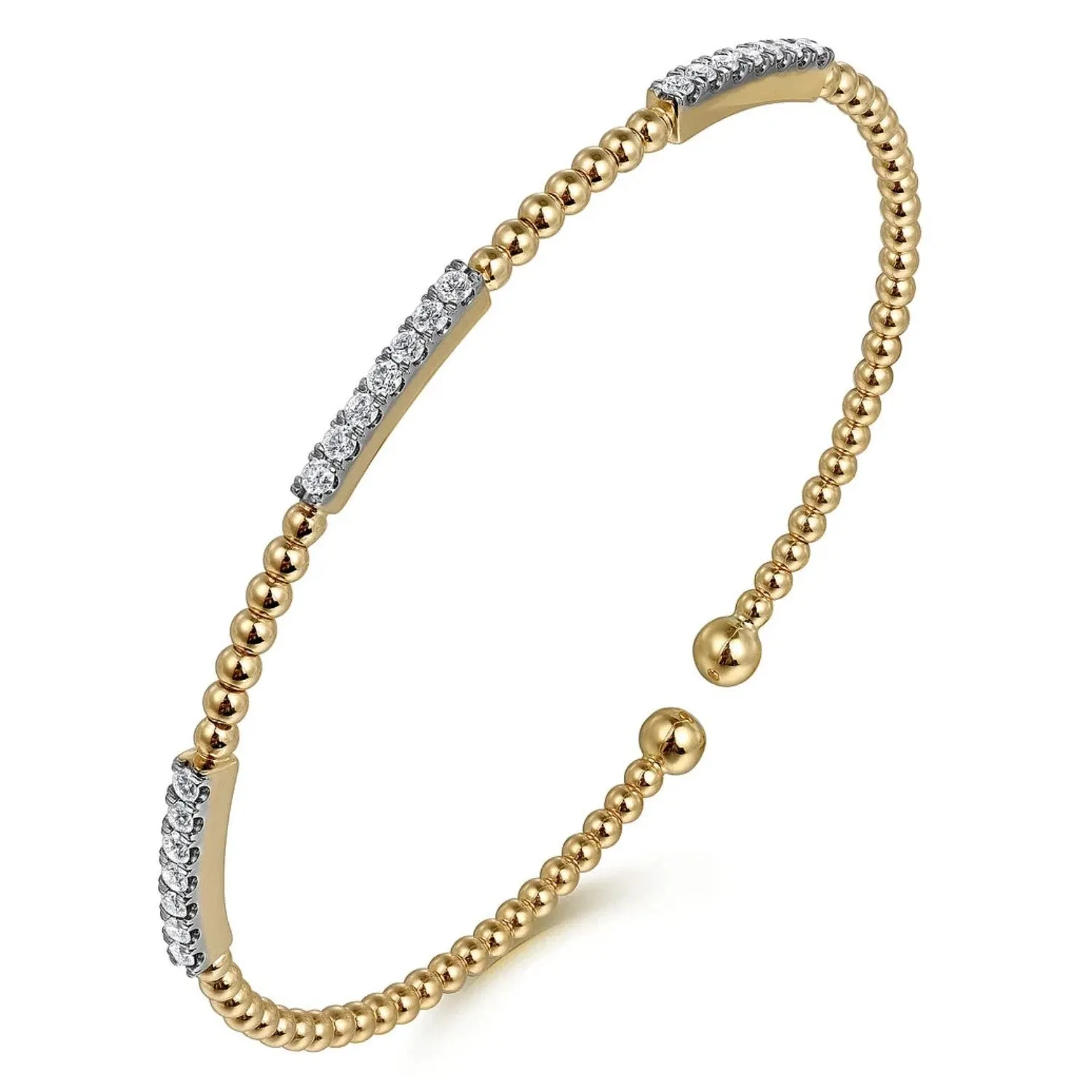 Gabriel & Co. Bujukan Triple Diamond Bar Diamond Bracelet