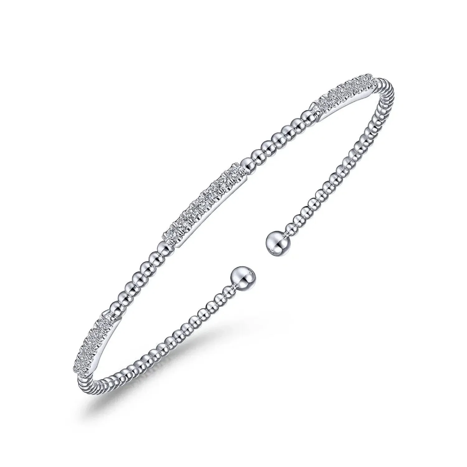 Gabriel & Co. Bujukan Triple Diamond Bar Diamond Bracelet