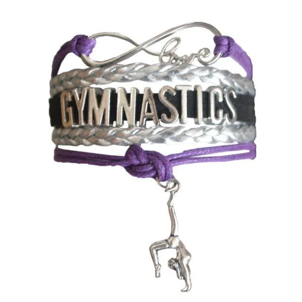 Girls Gymnastics Infinity Bracelet- 15 Colors