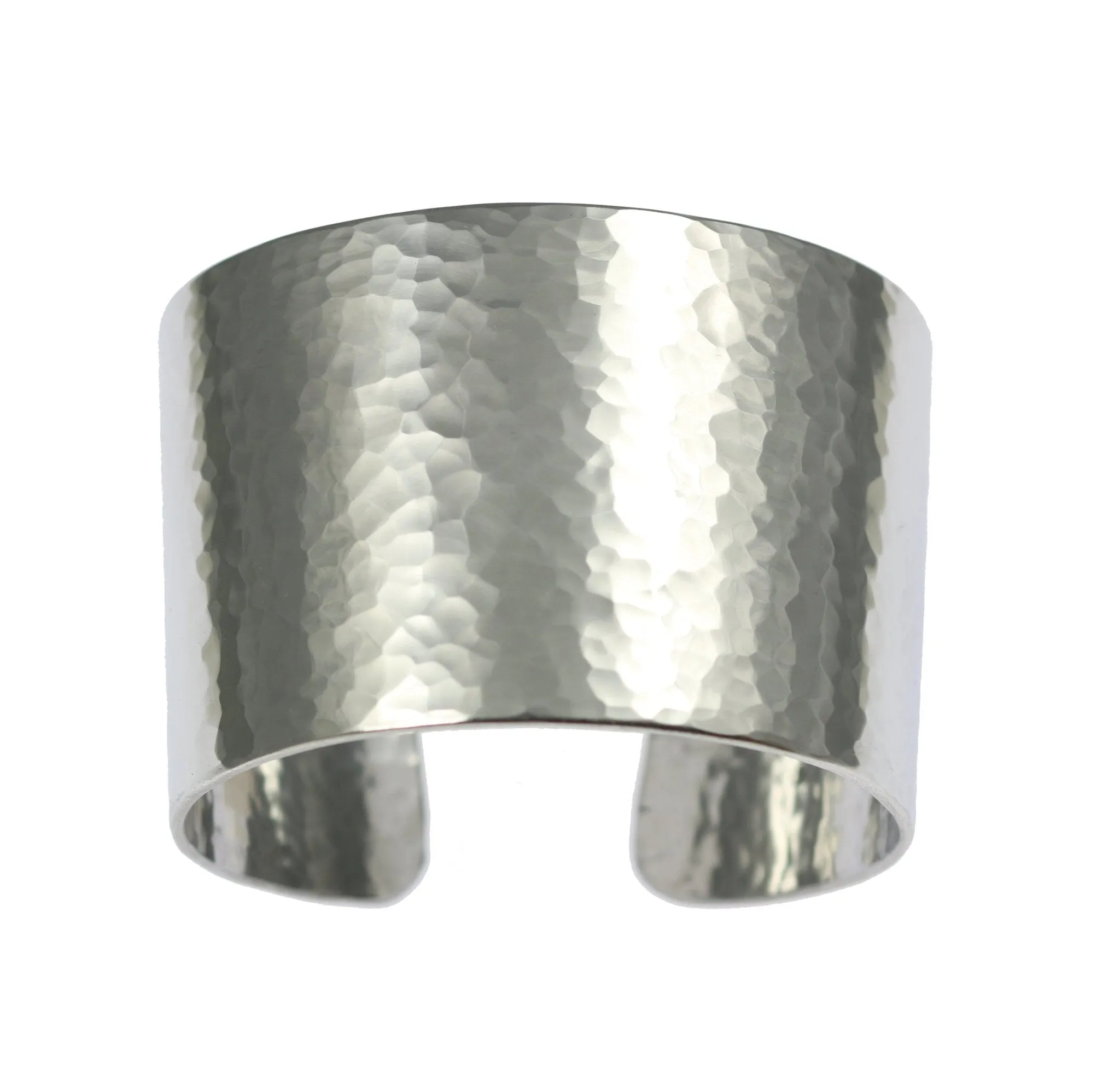 Hammered Aluminum Cuff Bracelet