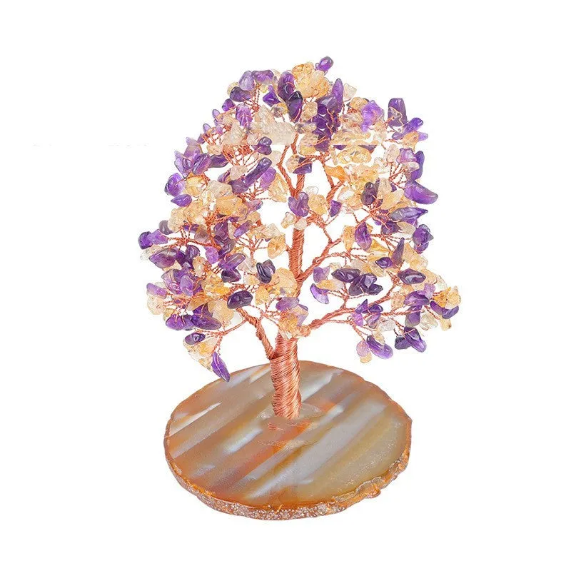 Hand Made Fortune Seeking Citrine Tree! Absolutely Beautiful!!