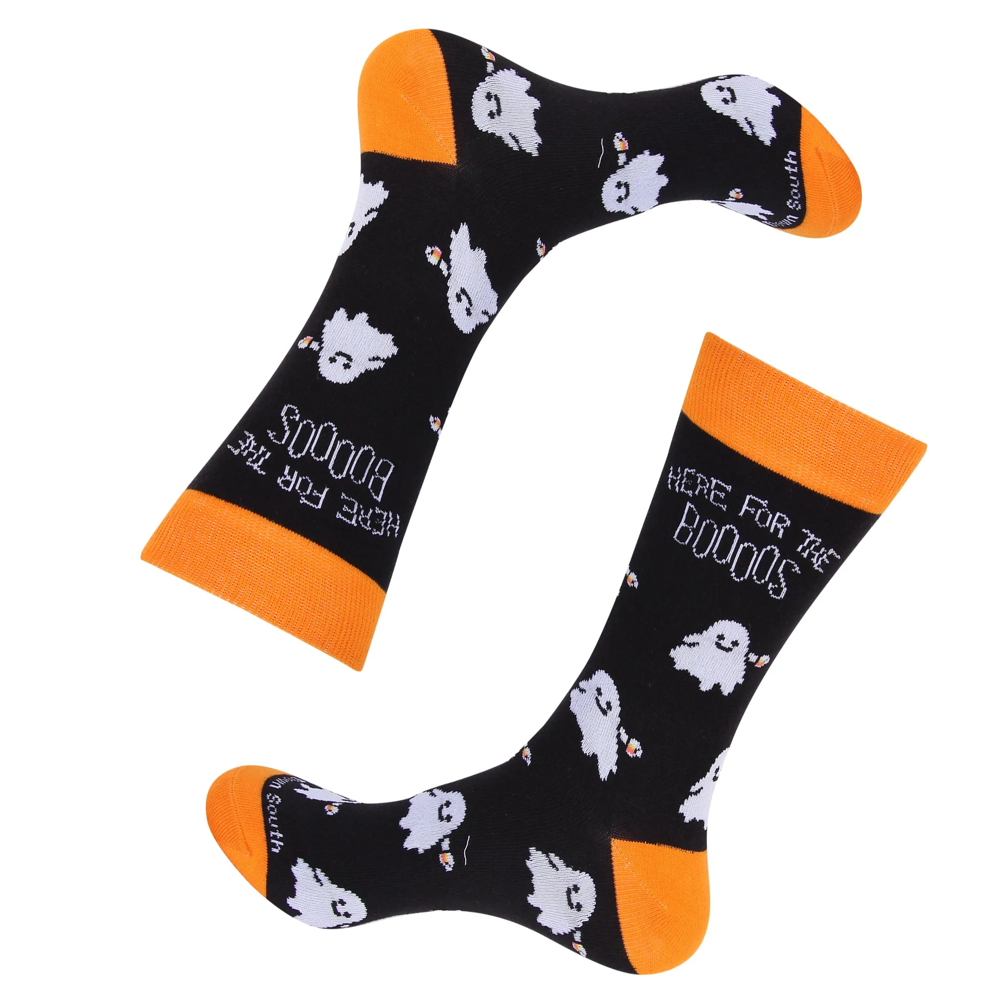 Here For The Boos Halloween Socks