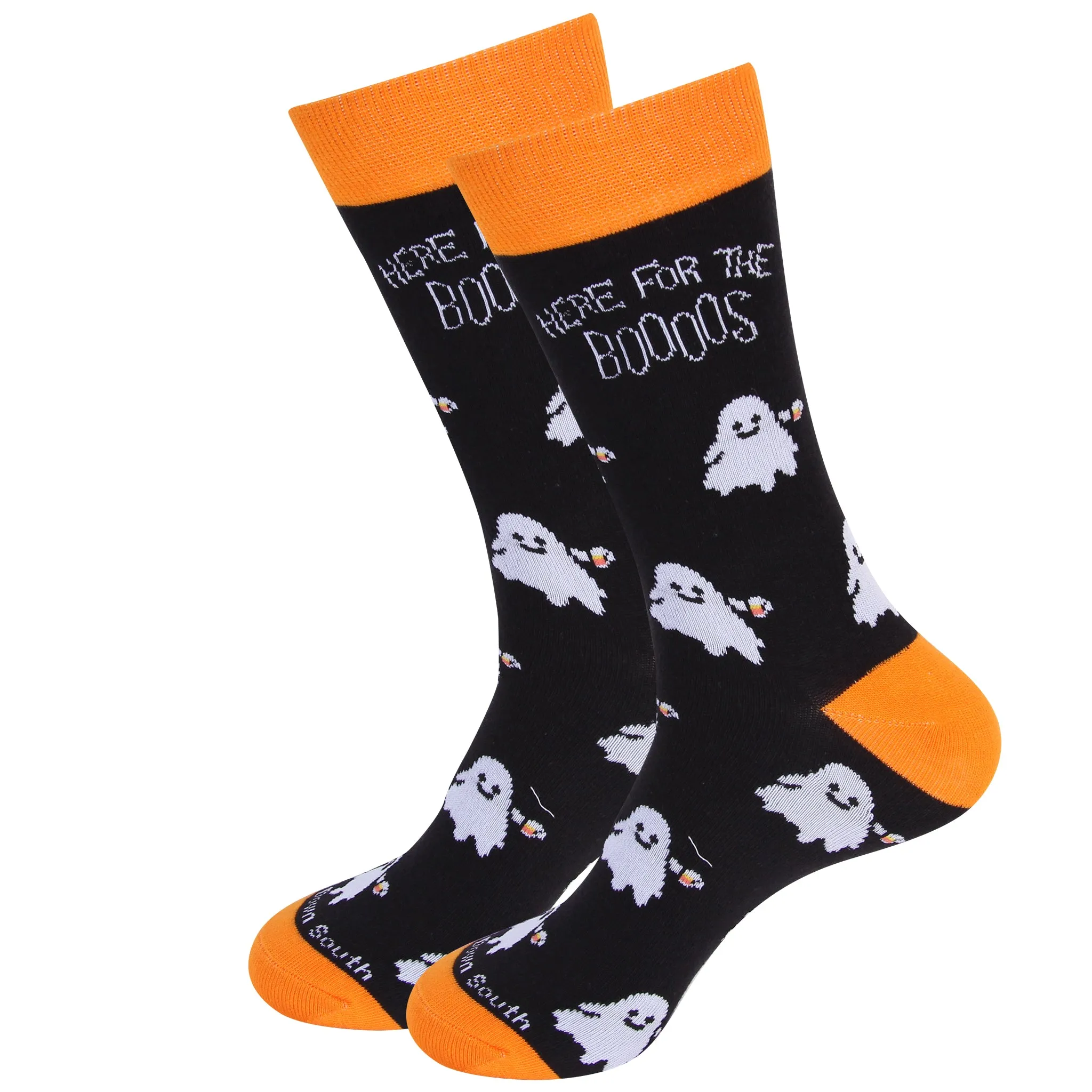 Here For The Boos Halloween Socks