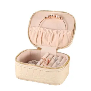 Jewelry Storage Box PU Leather Travel Portable Holders Case