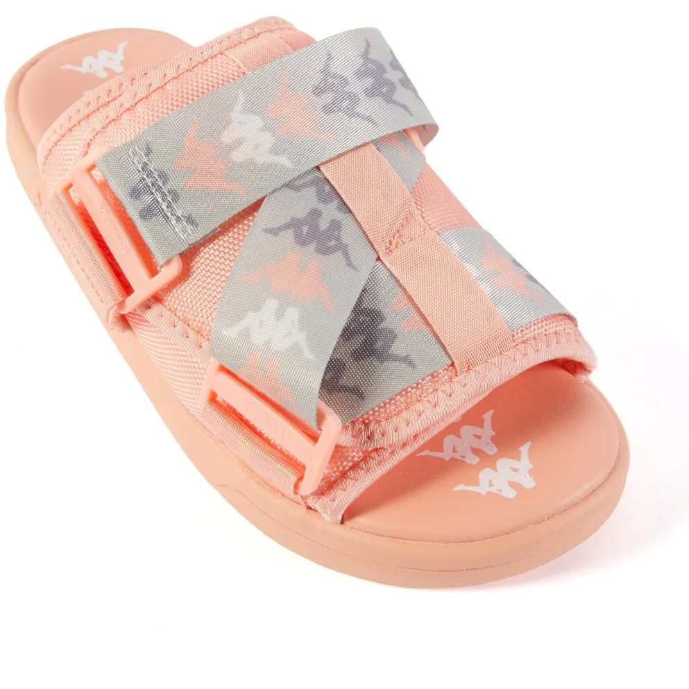 Kappa 222 Banda Mitel 8 Sandals - Peach / Grey