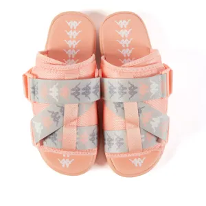 Kappa 222 Banda Mitel 8 Sandals - Peach / Grey