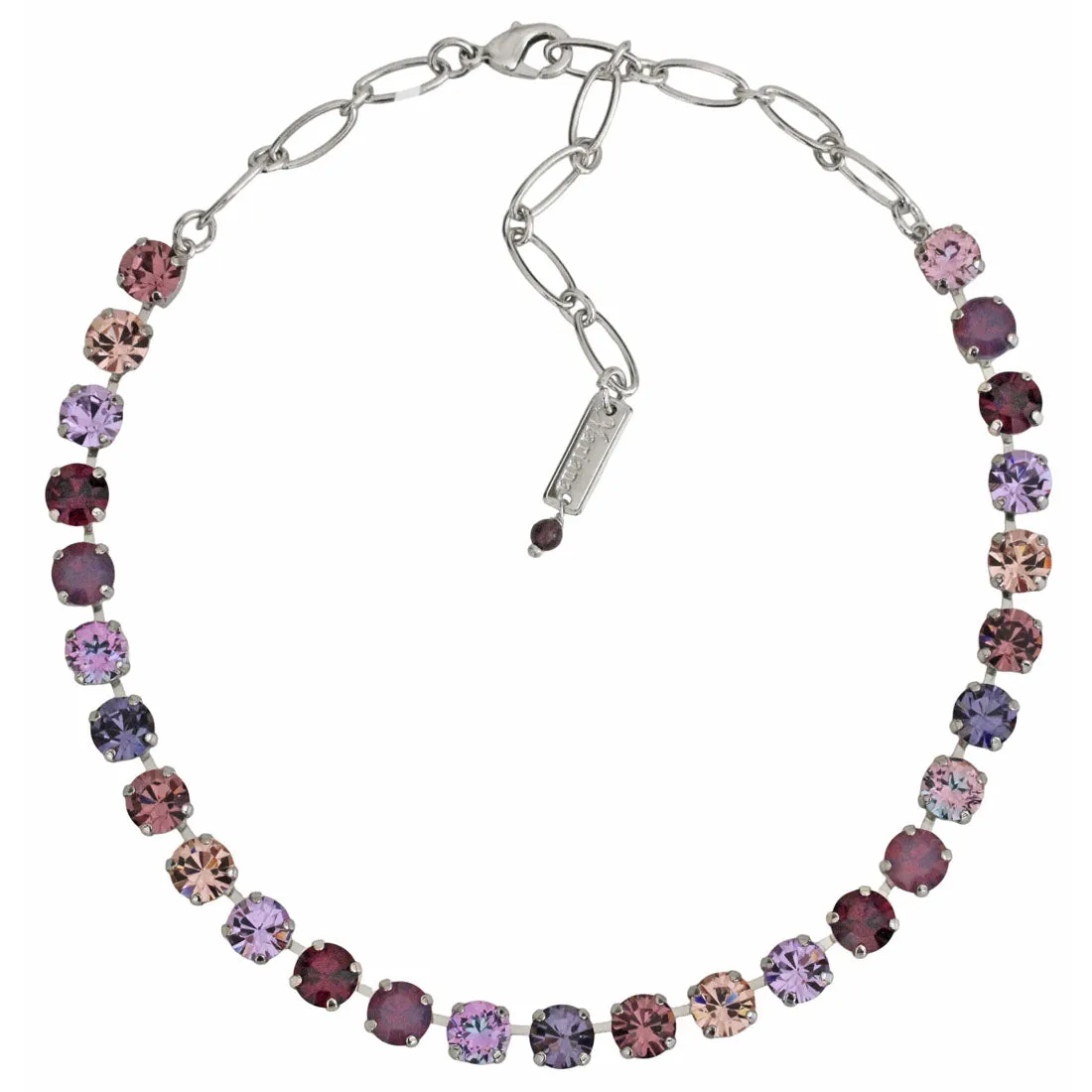 Mariana "Wildberry" Rhodium Plated Must-Have Everyday Crystal Necklace, 3252 1134ro