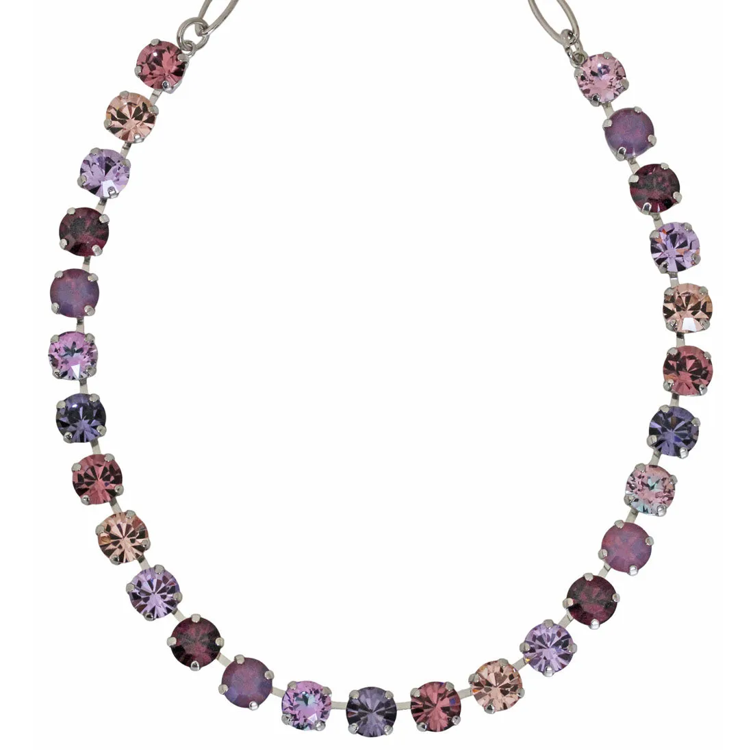 Mariana "Wildberry" Rhodium Plated Must-Have Everyday Crystal Necklace, 3252 1134ro