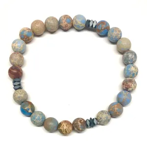 Men's Beaded Stone Bracelet-Roamer