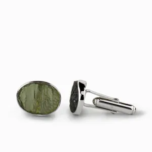 Moldavite Cufflinks