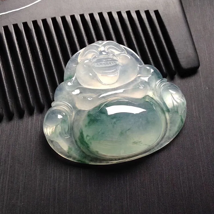 Natural Jade Pendant Jadeite Buddha Pendant PT400