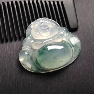 Natural Jade Pendant Jadeite Buddha Pendant PT400