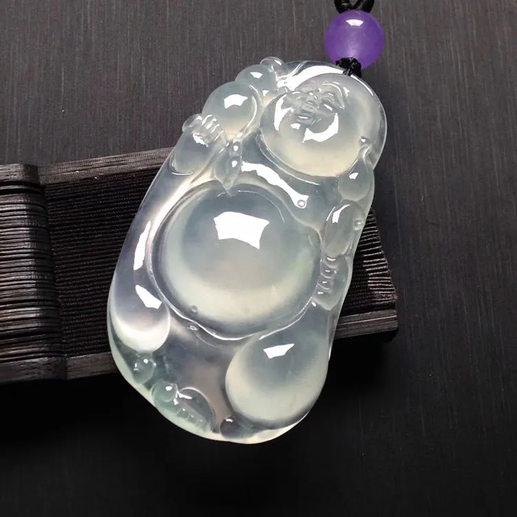 Natural Jade Pendant Jadeite Buddha Pendant PT449