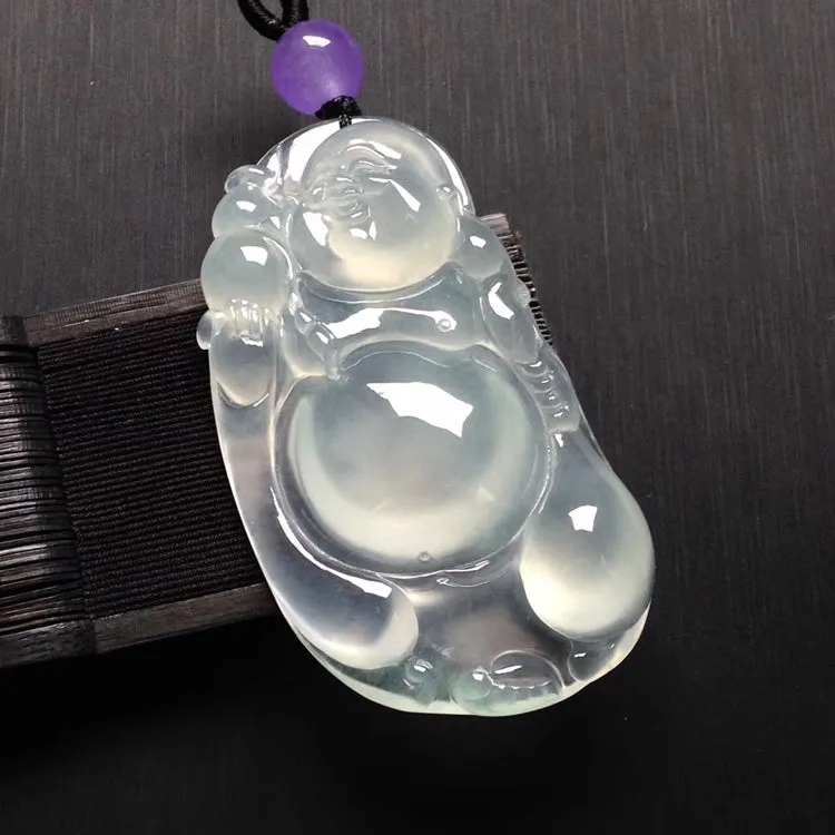 Natural Jade Pendant Jadeite Buddha Pendant PT449