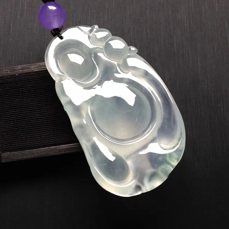 Natural Jade Pendant Jadeite Buddha Pendant PT449