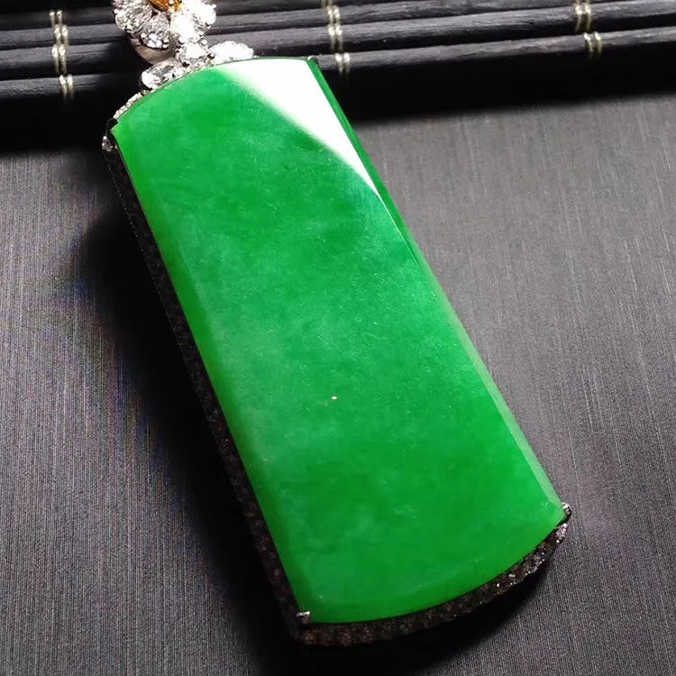 Natural Jade Pendant Jadeite Gold Pendant PT200