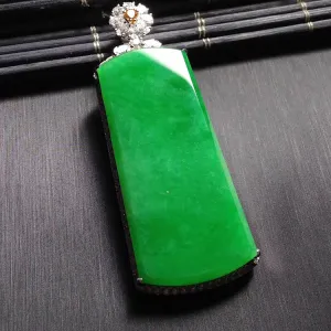 Natural Jade Pendant Jadeite Gold Pendant PT200