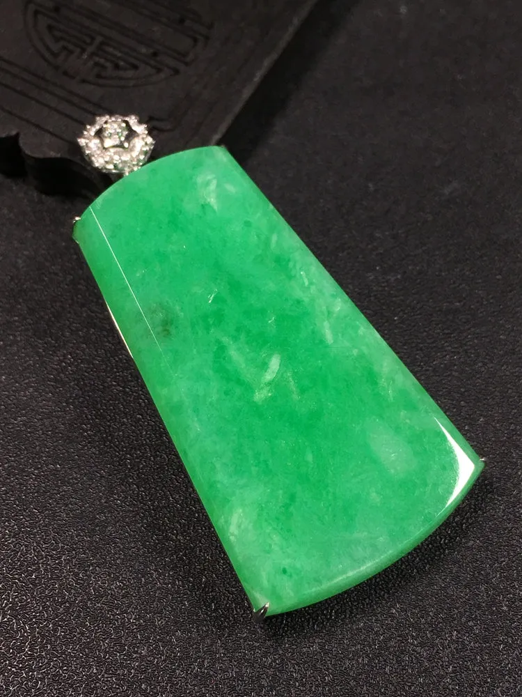 Natural Jade Pendant Jadeite Gold Pendant PT423