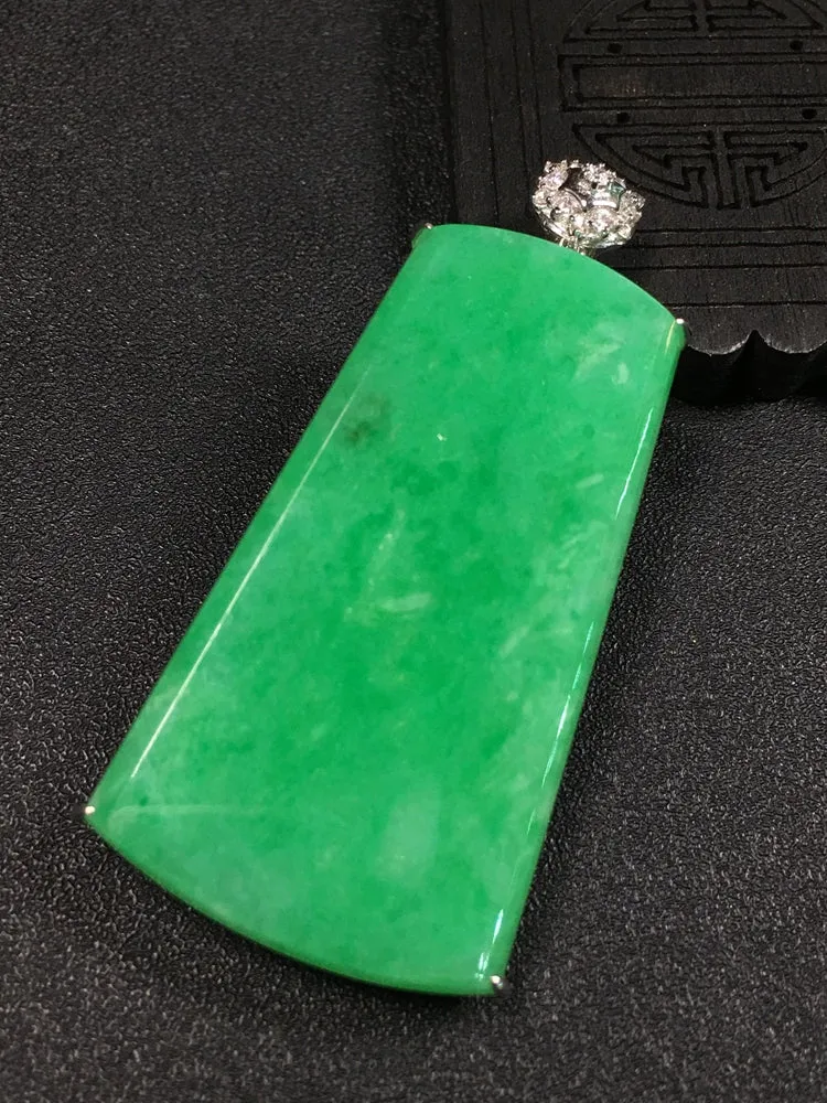 Natural Jade Pendant Jadeite Gold Pendant PT423