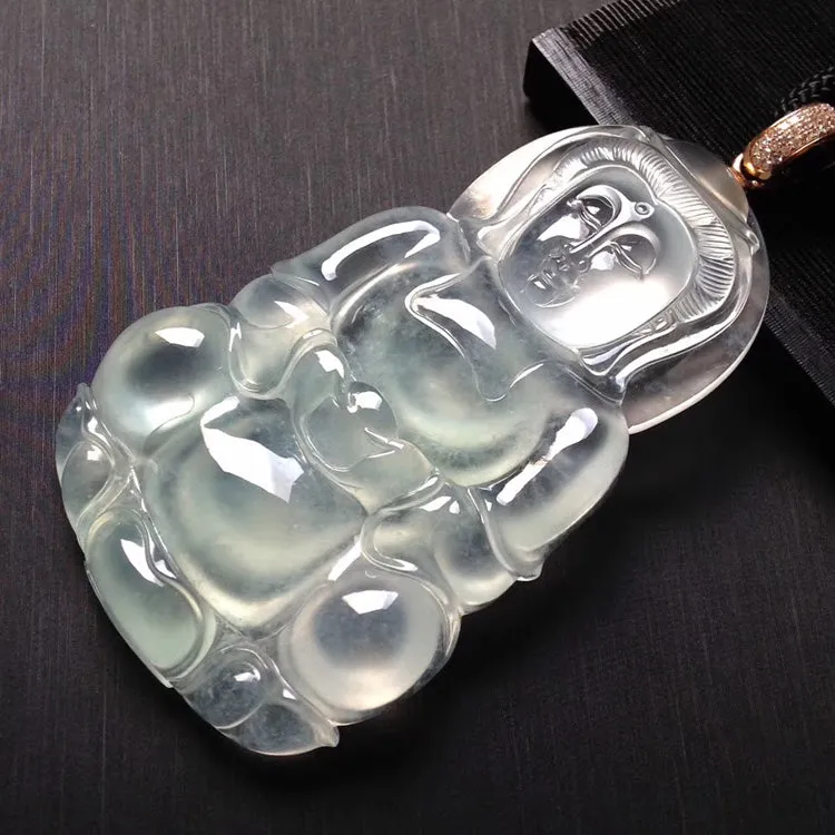 Natural Jade Pendant Jadeite Guan Yin Pendant PT206