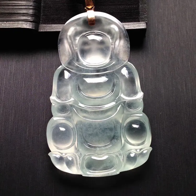 Natural Jade Pendant Jadeite Guan Yin Pendant PT206