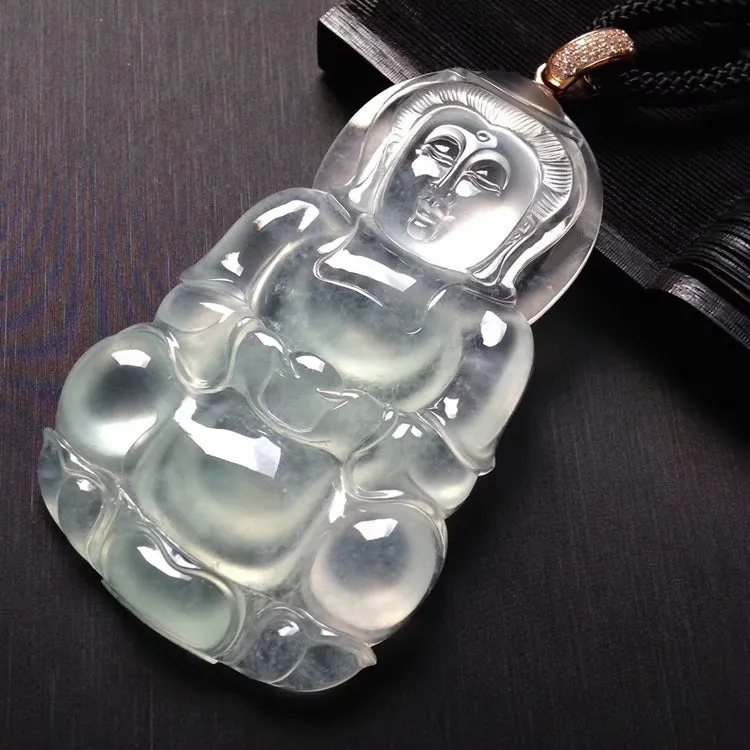 Natural Jade Pendant Jadeite Guan Yin Pendant PT206