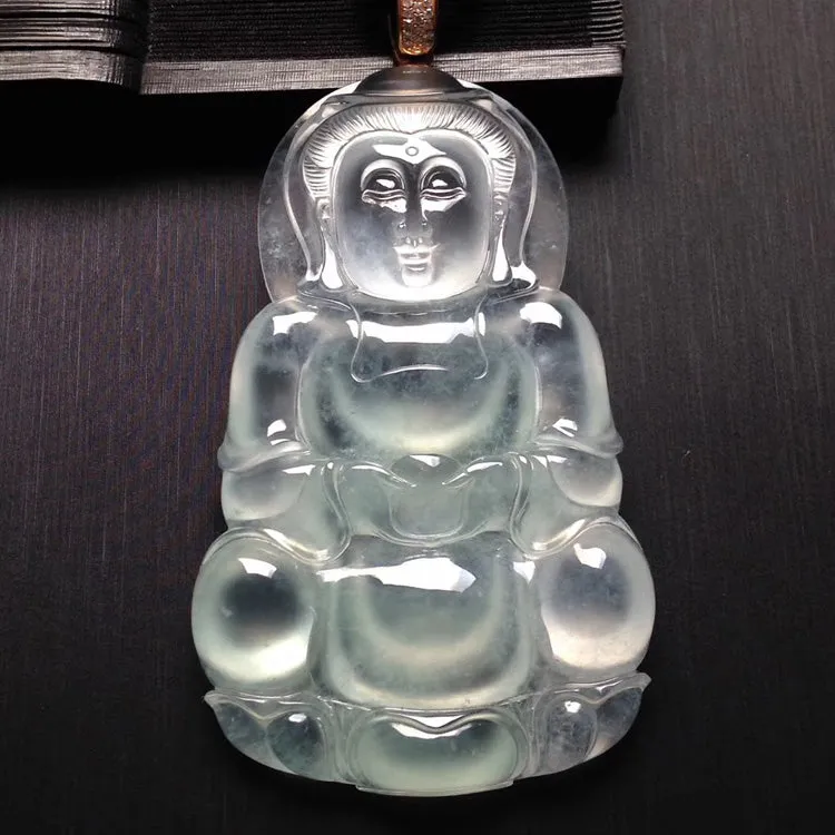 Natural Jade Pendant Jadeite Guan Yin Pendant PT206