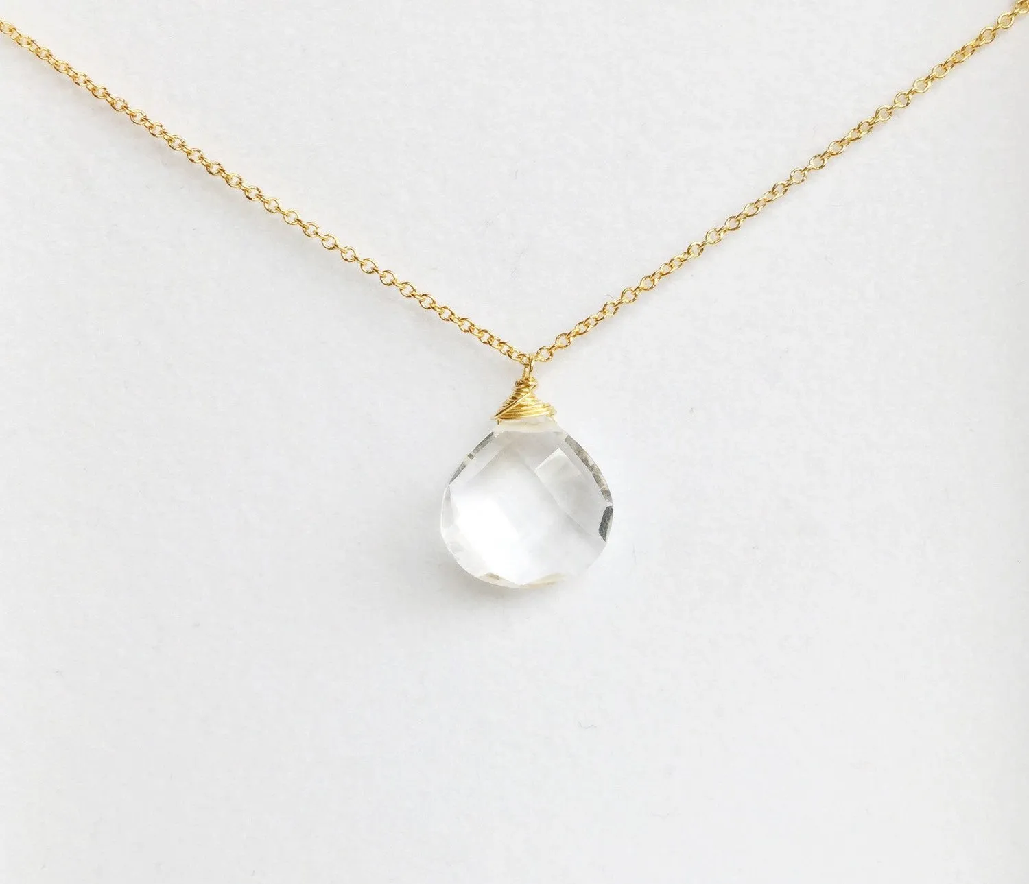 Necklace Kaipo - crystal quartz (N192)