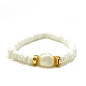 PEARL SHELL HEISHI BRACELET