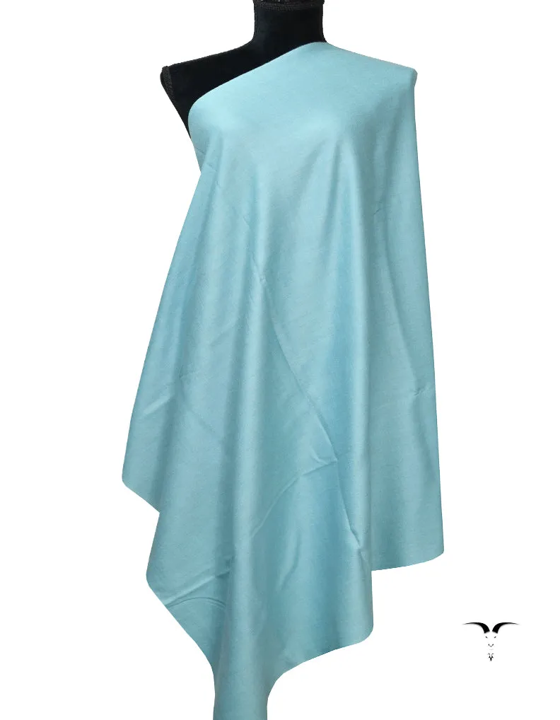 Plain Pashmina Shawl In Shade-84 Light Blue