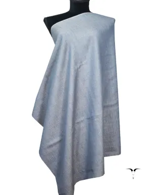 Plain Reversible Pashmina Shawl In The Hues Of Blue & Grey 6942