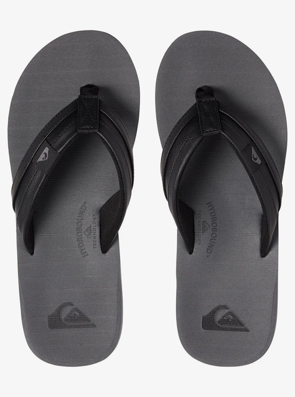 Quiksilver Carver Squish Sandals - Black/Grey/Black