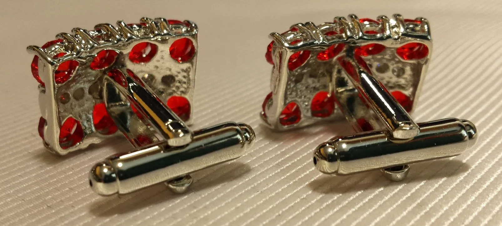 Red Crystal Cufflinks