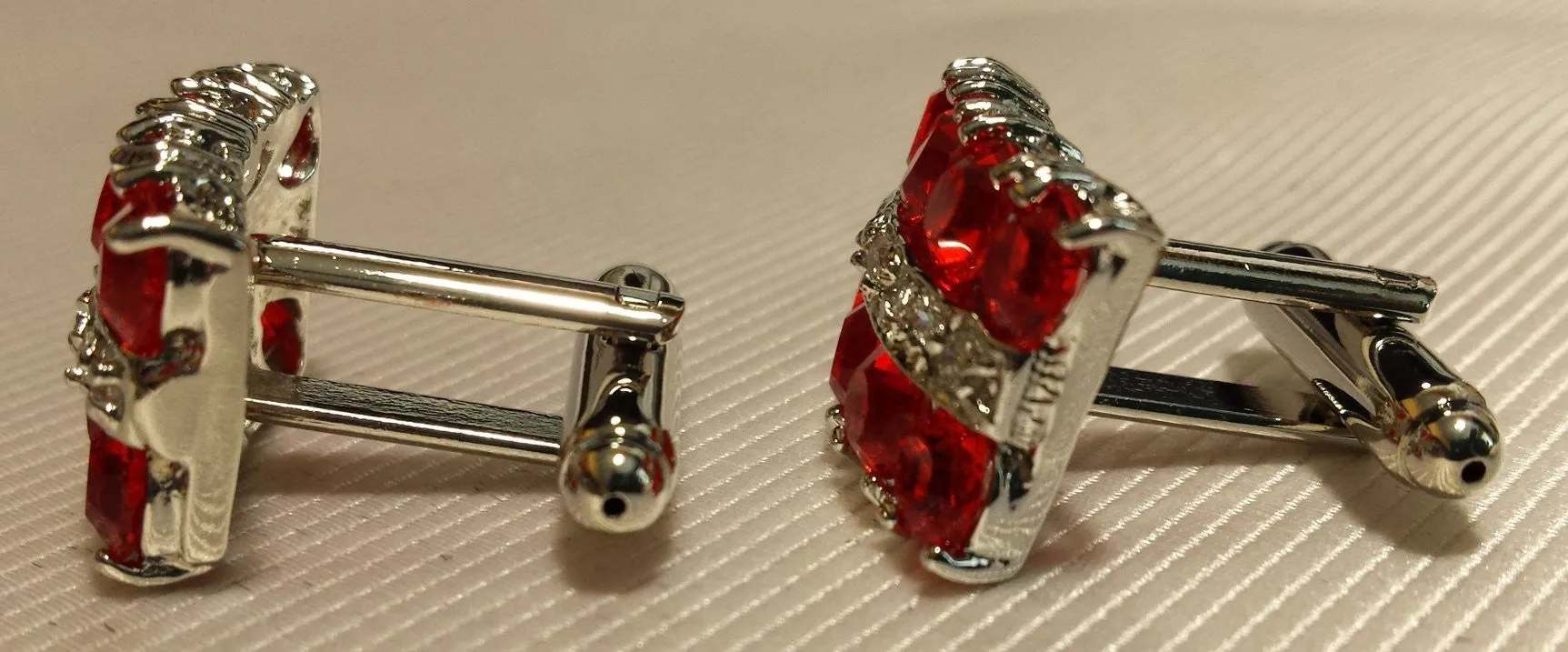 Red Crystal Cufflinks